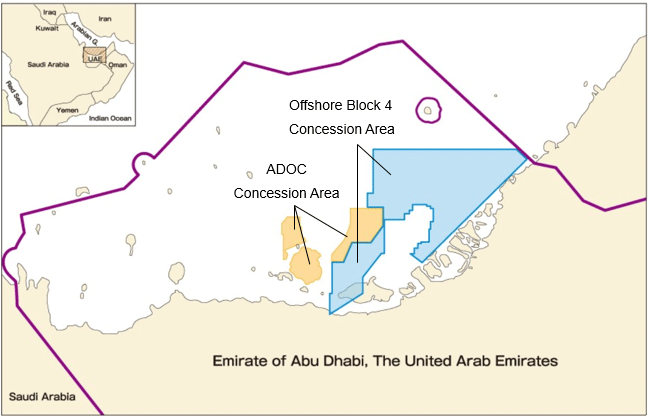 Location of Offshore Block 4